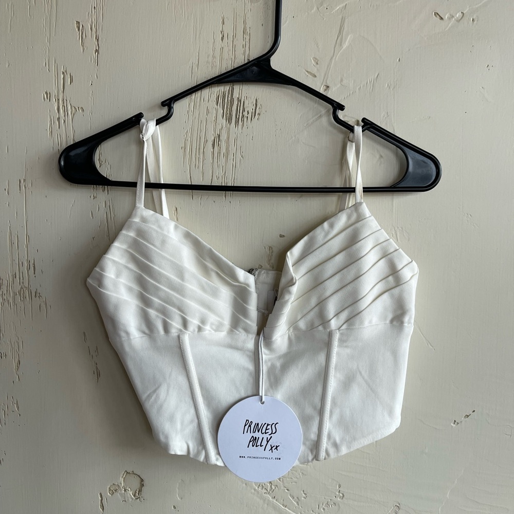 NWT Princess Polly Jorja Cropped Corset Tops. Size 8.